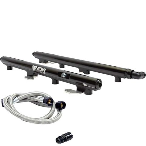 Snow 2005+ Hemi 6.4L Factory Hookup Billet Fuel Rail Kit thumbnail 1