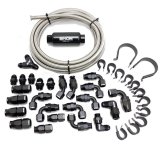 Snow Performance 10AN Braided Stainless Fuel Line Kit thumbnail 1