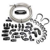 Snow Performance 10AN Braided Stainless Fuel Line Kit thumbnail 2