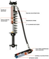 Fox 21+ Ford Bronco 2.5 Performance Series Front Coil-Over Reservoir Shock w/ UCA - Adjustable thumbnail 2
