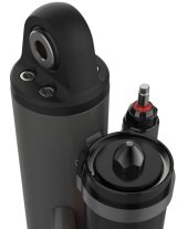 Fox 3.5 Factory Race 3/4in Shaft 5-Tube External Bypass 14in Piggyback Shock - Right thumbnail 1