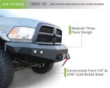 DV8 Offroad Front Bumpers FBDR2-02 Bumper, Front, Steel, Black Textured Powdercoat, Ram, Each thumbnail 3