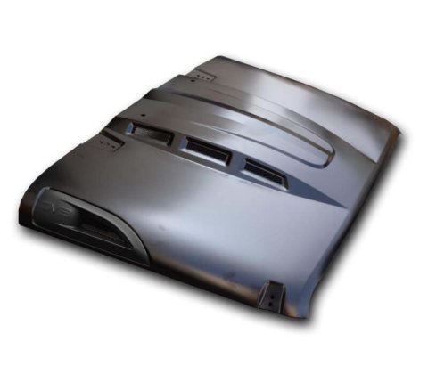 DV8 Offroad 07-18 Jeep Wrangler JK Metal Heat Dispersion Hood - Primer Black thumbnail 4