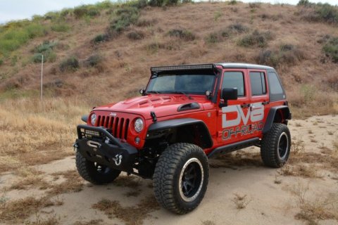 DV8 Offroad 07-18 Jeep Wrangler JK Metal Heat Dispersion Hood - Primer Black thumbnail 8
