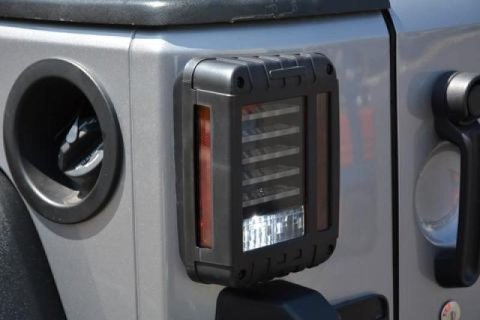 DV8 Offroad LED Taillights for 2007-2017 WRANGLER, 2018 WRANGLER JK - TLJK-01 Taillight Assemblies, Smoke Lens, Black Housing, Horizontal Lights, Jeep, Pair thumbnail 7
