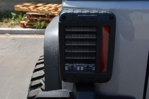 DV8 Offroad LED Taillights for 2007-2017 WRANGLER, 2018 WRANGLER JK - TLJK-01 Taillight Assemblies, Smoke Lens, Black Housing, Horizontal Lights, Jeep, Pair thumbnail 8