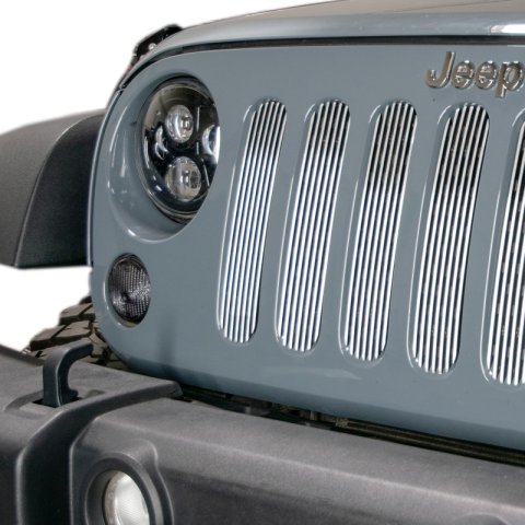 DV8 Offroad 2007-2018 Jeep JK Polished Grille Inserts thumbnail 6
