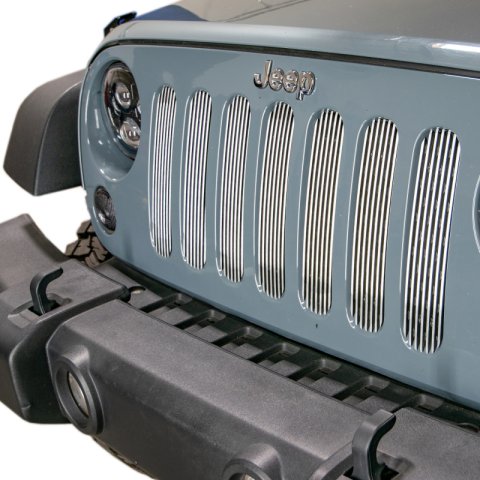 DV8 Offroad 2007-2018 Jeep JK Polished Grille Inserts thumbnail 8