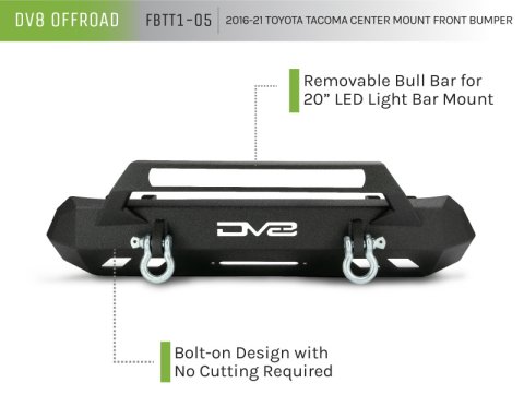 DV8 Offroad 2016+ Toyota Tacoma Center Bumper thumbnail 2