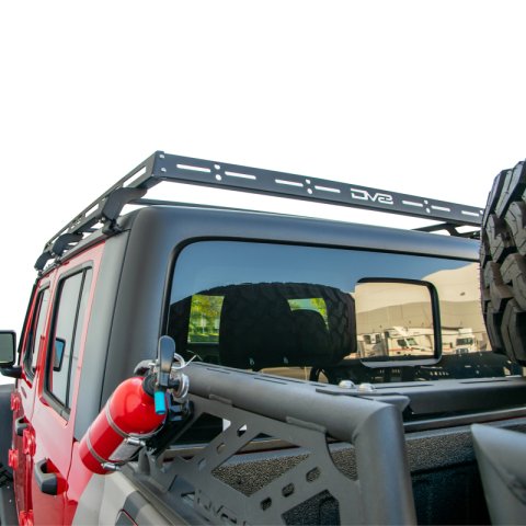 DV8 Offroad 07-18 Jeep Wrangler JK 4 DR / JL 2 DR & JT / 18+ Gladiator Roof Rack thumbnail 4