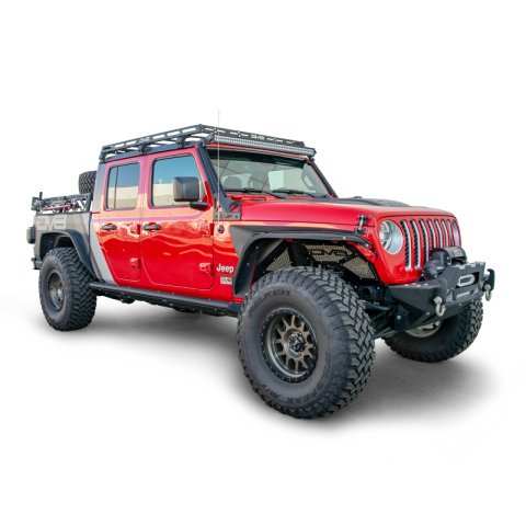 DV8 Offroad 07-18 Jeep Wrangler JK 4 DR / JL 2 DR & JT / 18+ Gladiator Roof Rack thumbnail 8