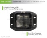 DV8 Offroad Elite Series 3in Cube LED Light 40W Spot 3W LED thumbnail 8