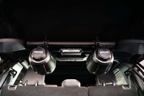 DV8 Offroad 21-22 Ford Bronco 4dr Rear Speaker & Light Mount Bar thumbnail 1