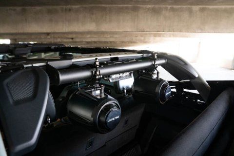DV8 Offroad 21-22 Ford Bronco 4dr Rear Speaker & Light Mount Bar thumbnail 4