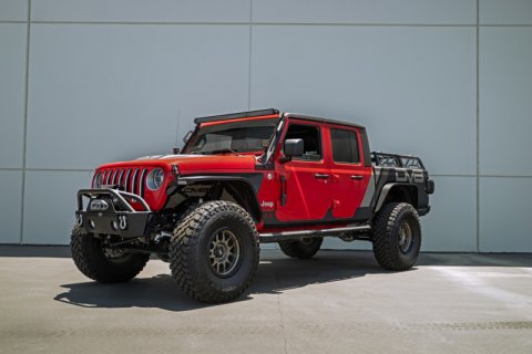 DV8 Offroad 07-23 Jeep Gladiator/Wrangler JT/JK/JL Hinge Mounted Step thumbnail 1
