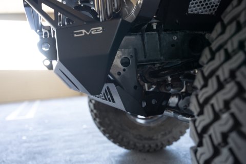 DV8 Offroad 18-23 Jeep Wrangler JL/JT Front Bumper Sway-Bar Disconnect Motor Skid Plate thumbnail 7