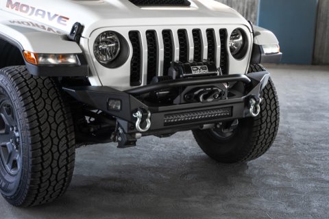 DV8 Offroad 18-23 Jeep Wrangler JL / 20-23 Jeep Gladiator JT FS-7 Mid-Width Winch Front Bumper thumbnail 7
