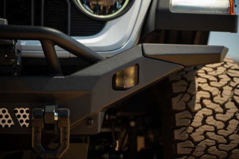 DV8 Offroad 07-18 Jeep Wrangler JK / 18-23 Wrangler JL / 20-23 Gladiator JT MTO Series Front Bumper thumbnail 1