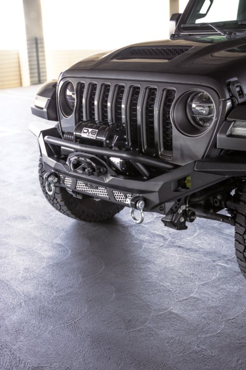 DV8 Offroad 07-18 Jeep Wrangler JK / 18-23 Wrangler JL / 20-23 Gladiator JT MTO Series Front Bumper thumbnail 3