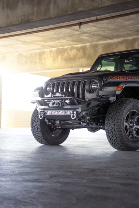 DV8 Offroad 07-18 Jeep Wrangler JK / 18-23 Wrangler JL / 20-23 Gladiator JT MTO Series Front Bumper thumbnail 6