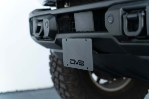 DV8 Offroad 21-23 Ford Bronco Capable Bumper Front License Plate Mount thumbnail 1