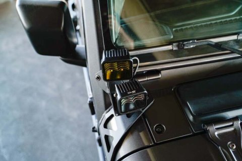 DV8 Offroad 2018+ Jeep Wrangler JLO A Pillar Dual Light Pod Mounts thumbnail 6