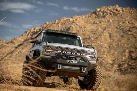 DV8 Offroad 2021 Ford Bronco A Pillar Dual Light Pod Drop Mounts thumbnail 5