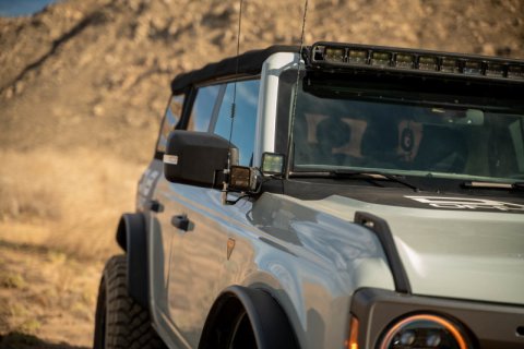 DV8 Offroad 2021 Ford Bronco A Pillar Dual Light Pod Drop Mounts thumbnail 7
