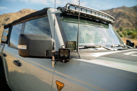 DV8 Offroad 2021 Ford Bronco A Pillar Dual Light Pod Drop Mounts thumbnail 8