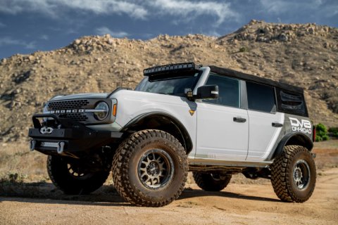 DV8 Offroad 2021 Ford Bronco A Pillar Dual Light Pod Drop Mounts thumbnail 9