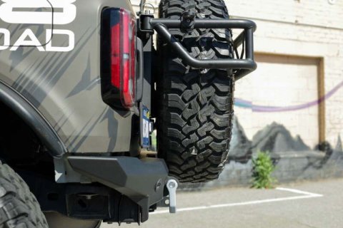 DV8 Offroad 2021+ Ford Bronco Competition Series Rear Bumper thumbnail 1
