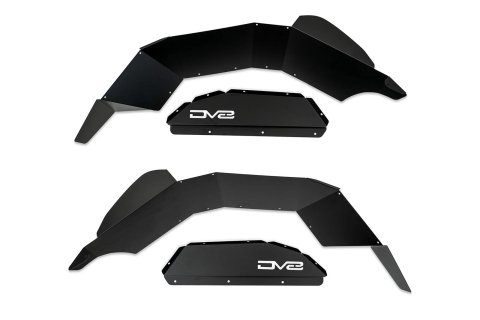 DV8 Offroad 20-24 Jeep Gladiator JT Rear Inner Fender Liners - Satin Black thumbnail 4