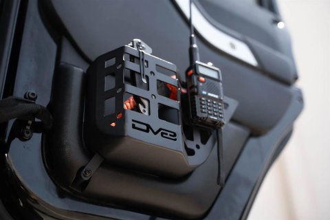 DV8 Offroad 11-18 Jeep Wrangler JK 4 Door Only Rear Door Pocket Molle Panels - Black thumbnail 4