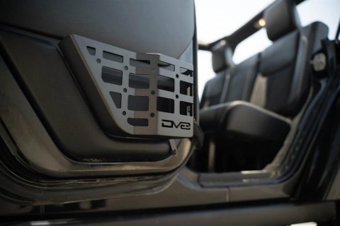 DV8 Offroad 11-18 Jeep Wrangler JK 4 Door Only Rear Door Pocket Molle Panels - Black thumbnail 5