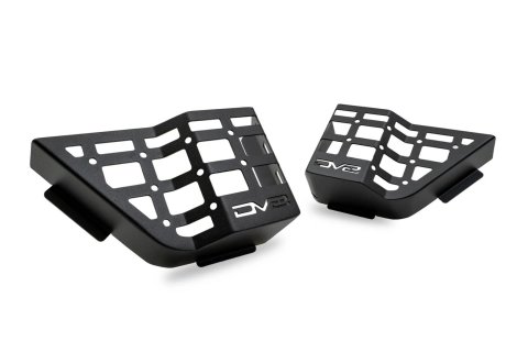 DV8 Offroad 11-18 Jeep Wrangler JK 4 Door Only Rear Door Pocket Molle Panels - Black thumbnail 7