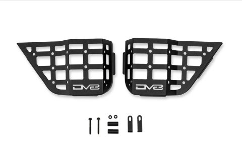 DV8 Offroad 11-18 Jeep Wrangler JK 4 Door Only Rear Door Pocket Molle Panels - Black thumbnail 8