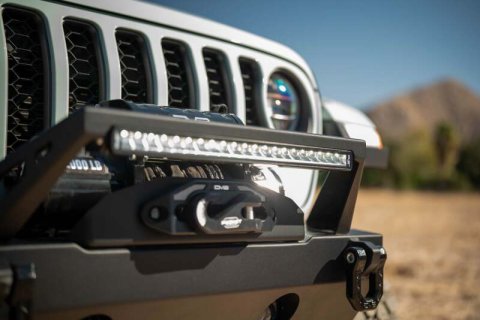 DV8 Offroad 20in Halo Elite Single Row Light Bar with Accent Light - White/Amber thumbnail 6