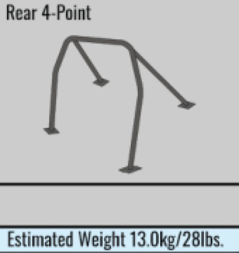 Cusco Safety 21 2-Passenger 4-Point BLK Roll Cage Subaru WRX GDA 01-07 (S/O/No Cancel) thumbnail 4
