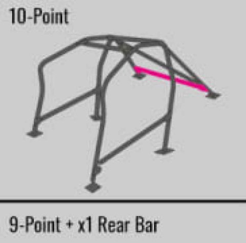 Cusco Safety21 2-Passenger 10-Point BLK DASH-ESCAPE Roll Cage Subaru STi GRB 08-14 (S/O/No Cancel) thumbnail 5