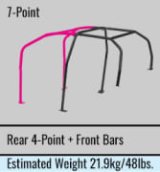 Cusco D1 Chromoly 4/5-Pssgr 7-PT DASH-THRU Roll Cage Subaru GRB STi 08-14 (S/O/No Cancel) CUSCO BLUE thumbnail 4