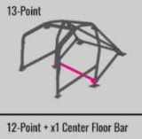 Cusco Safety 21 2-Passenger 4-Pt Blk Rear Roll Cage 92-98 Honda CRX Del Sol Non Sunroof Model Only thumbnail 6