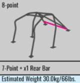 Cusco Safety 21 2-Passenger 8-Point BLK Roll Cage 69-76 Datsun Fairlady Z S30 (S/O/No Cancel) thumbnail 4