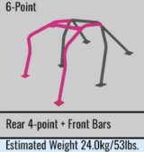 Cusco Safety21 4-Passenger 6pt BLK Around Dash Roll Cage 08-16 Hyundai Genesis Coupe (S/O/No Cancel) thumbnail 4
