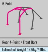 Cusco D1 Chromoly 2/4 Passenger 6pt Thru Dash Roll Cage 99-06 Toyota Celica ZZT230/231 (w/o Sunroof) thumbnail 4