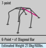 Cusco Steel Roll Cage 7-Point 2-Passenger Around Dash Mitsubishi Evo 10 CZ4A (S/O / No Cancel) thumbnail 5