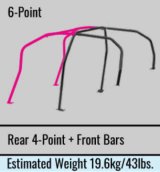 Cusco GVB Impreza 5 Passenger 6P DASH AROUND Roll Cage D1 Chro-moly (S/O / No Cancel) thumbnail 5