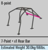 Cusco Safety 21 Steel Roll Cage 8P 40mm Hyundai Genesis CP w/Sunroof thumbnail 5