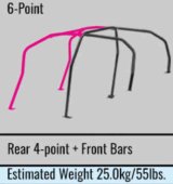 Cusco Roll Cage Safety21 6 point 2 Passenger Nissan S13 (S/O / No Cancel) thumbnail 4
