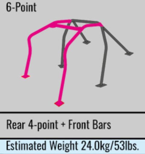 Cusco Chromoly 8P Through Dash Roll Cage 93-98 Toyota Supra (S/O / No Cancel) thumbnail 4