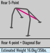 Cusco Safety21 Roll Cage 2-Pssgr 5-Point Nissan GT-R (R33) (S/O / No Cancel) thumbnail 4